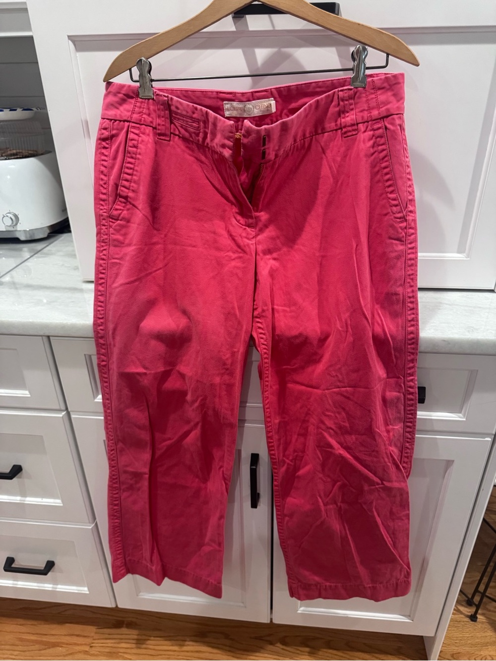 J. Crew Coral Pink Boot-Cut Pants